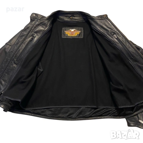 HARLEY DAVIDSON Мъжко Оригинално Кожено Яке L-XL, снимка 8 - Якета - 54664159