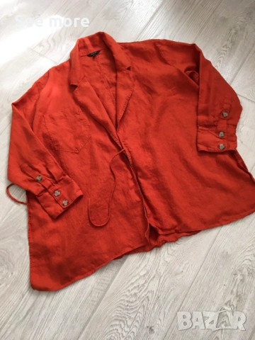 Massimo Dutti 100% лен риза/сако L, снимка 9 - Ризи - 54563629