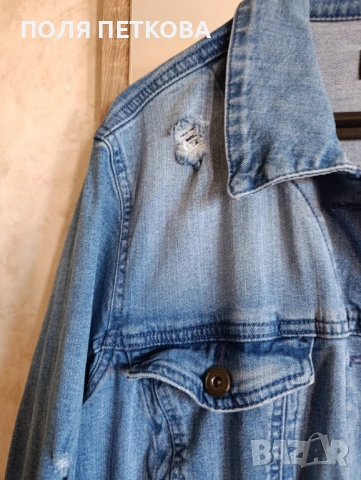 Дънково удължено яке, снимка 3 - Якета - 54103844