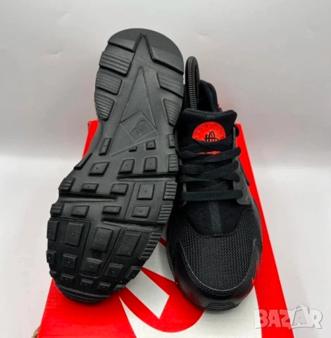 Nike Huarache Run 'Black Habanero Red' номер 35 ,5 детски маратонки , снимка 6 - Детски маратонки - 54496283