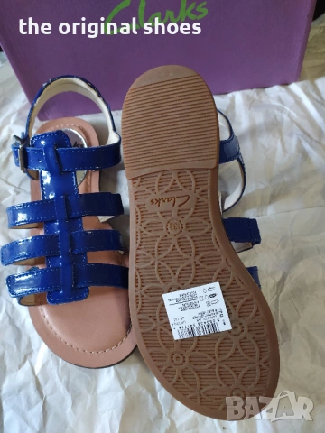Нови сандали Clarks, естествена кожа, номер 32,5 , снимка 3 - Детски сандали и чехли - 54706814
