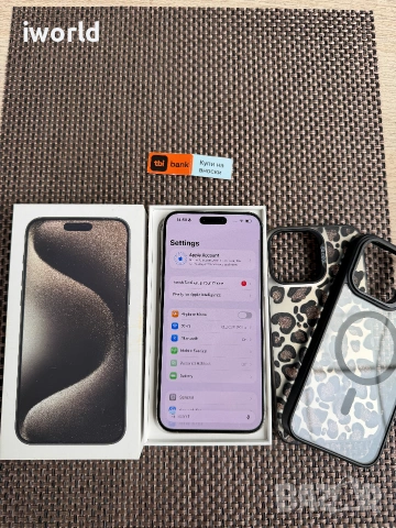 256gb❗️ iPhone 15 PRO MAX Лизинг от 15€/мес - Natural Titanium, снимка 9 - Apple iPhone - 55011536