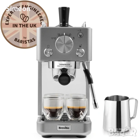 Еспресо машина Barista Slimline Breville VCF185X, снимка 2 - Кафемашини - 54443498