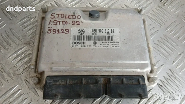 Компютър Seat Toledo 1.9 TDI 1999 038906012BT 0281010229