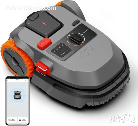 Роботизирана косачка OSOTEK GM101 за градини до 300 кв.м, наклон 35%, роботизирана косачка със 100 м
