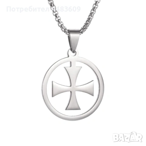 Колие Тамплиерски Кръст , снимка 7 - Колиета, медальони, синджири - 54194973