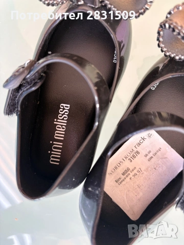 Балеринки Mini Melissa - Размер 19/20, снимка 5 - Бебешки обувки - 55086443