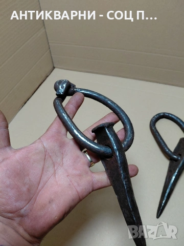 Комплект Стари Ръчно Ковани Големи Клинци 1.400кг. НОМЕР 1893., снимка 5 - Антикварни и старинни предмети - 54905744