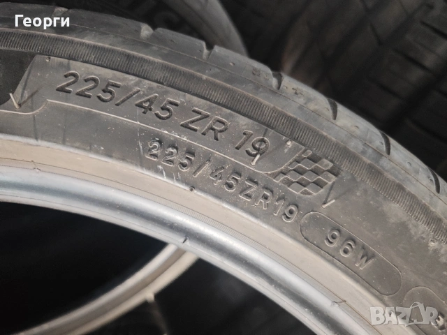 4бр.летни гуми 225/45/19 Michelin, снимка 6 - Гуми и джанти - 54481526