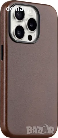 Кожен кейс за iPhone 13 Pro 6.1" с MagSafe, червено-кафяв