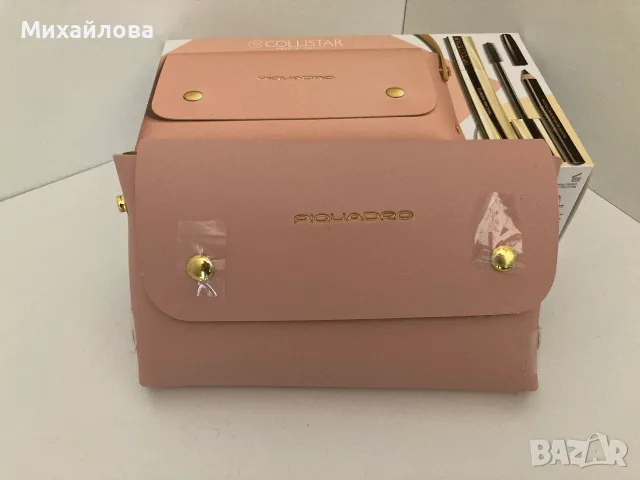 Кожен несесер, чантичка на PIQUADRO, нов, снимка 4 - Чанти - 55573716