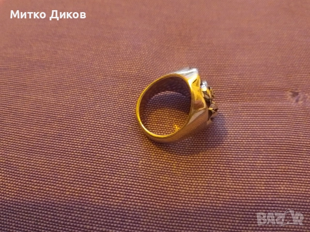 Сребърен пръстен роза 13.92 грама , снимка 4 - Пръстени - 54605980