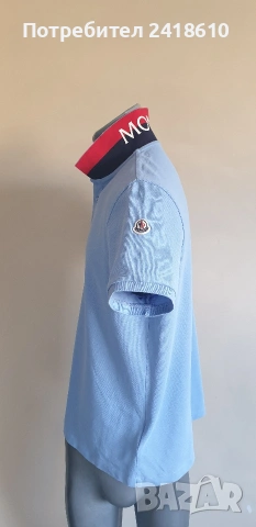 Moncler Pique Cotton Mens Size L ОРИГИНАЛ Мъжка Тениска!, снимка 4 - Тениски - 54730647