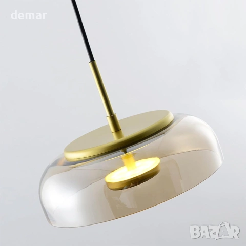 Модерен LED висящ полилей 12W с 3 цвята светлина, снимка 4 - Полилеи - 55025705