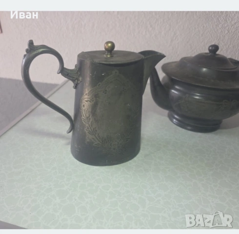 Стари посребрени чайници, снимка 5 - Декорация за дома - 55059391