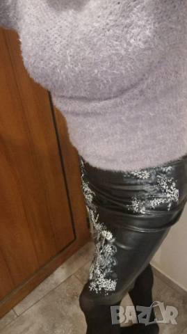 Кожена пола промазка, снимка 3 - Поли - 54045282