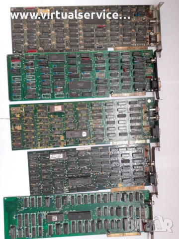 ISA CGA видеоконтролери VDC1, VDC2, ITT, GCB4.....