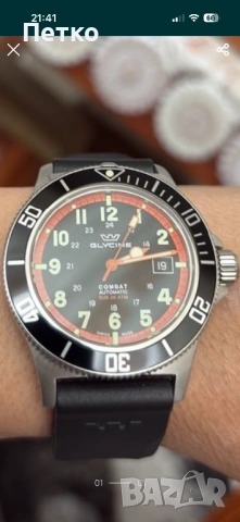 Glycine Combat Automatic Sub 20Atm, снимка 2 - Мъжки - 54673552