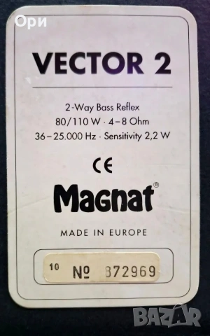 Тонколони Magnat Vector 2, снимка 14 - Тонколони - 55236996