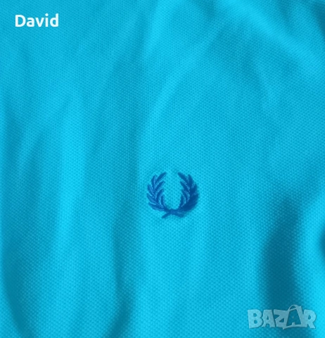 Оригинална Мъжка фланелка с яка Fred Perry, снимка 3 - Тениски - 54980742