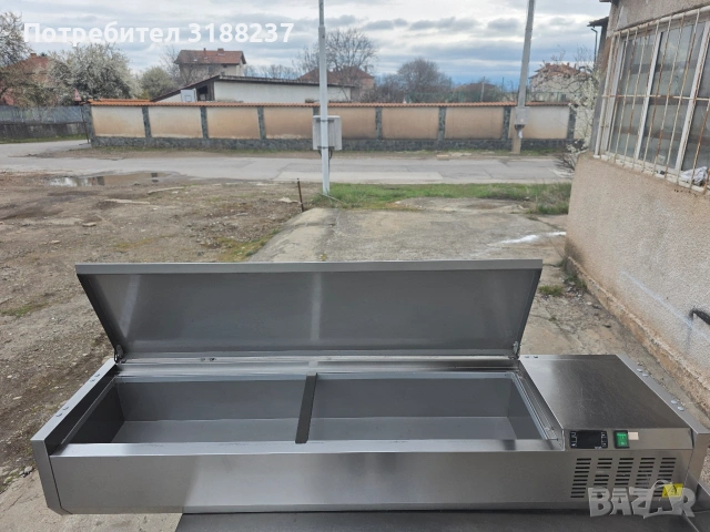 Немска хладилна вана за студени гарнитури и салати, снимка 7 - Хладилни витрини и фризери - 54041909