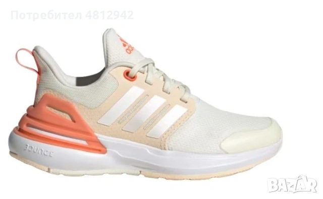 Дамски маратонки Adidas RapidaSport Running , бели/оранжеви, снимка 2 - Маратонки - 54370211