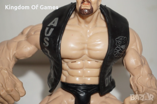 Рядка Колекционерска Фигура На Stone Cold Steeve Austin от 1998г Jakks Pacific, снимка 4 - Колекции - 54276214
