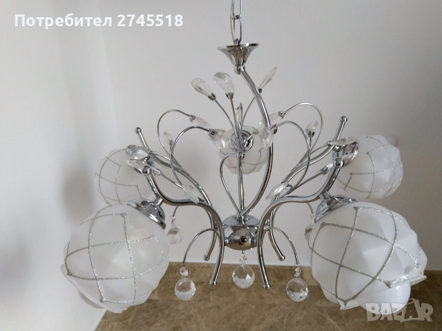 1БР Полилей с кристали+2БР Полилей  PVC, снимка 3 - Полилеи - 55145764