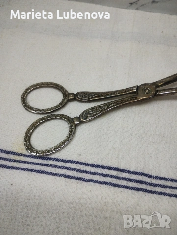 Много стилна посребрена щипка за сервиране, снимка 3 - Прибори за хранене, готвене и сервиране - 54284369