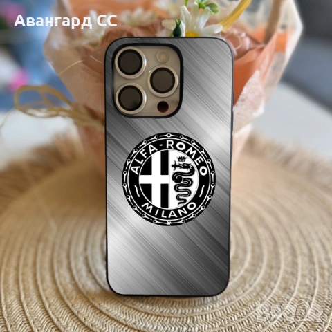 Силиконов калъф за iPhone с лого Alfa Romeo, снимка 9 - Калъфи, кейсове - 54611249