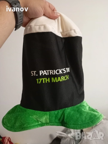 St.Patrick's day шапка Свети Патрик 