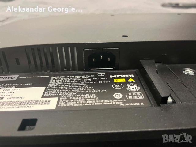 монитор Lenovo L24e-30 24” Full HD, снимка 8 - Монитори - 54723056