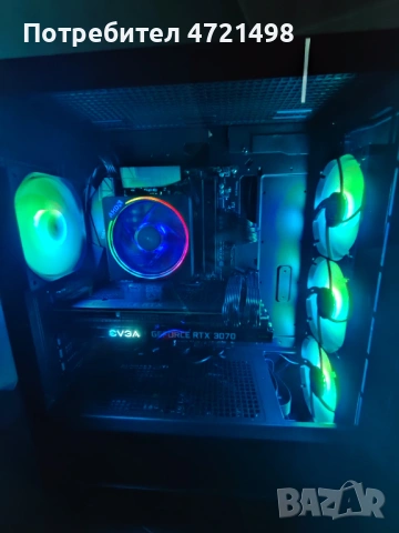 Геймърски Компютър (КАТО НОВ) - AMD R7 3700X, Nvidia RTX3070, 32GB RAM, NVMe SSD, снимка 3 - Геймърски - 54390038