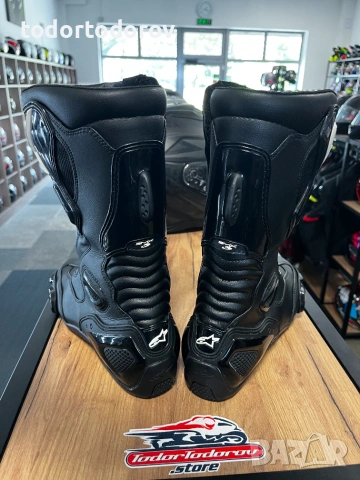 Mото Ботуши ALPINESTARS SMX-5 BLACK,номер 43 оригинални,много запазени,цена 99.90EUR, снимка 6 - Аксесоари и консумативи - 55019219