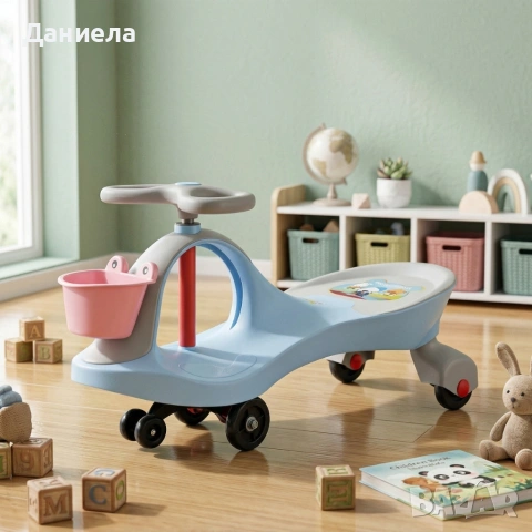 Детска гравитационна кола с гумени колела – Забавление без край