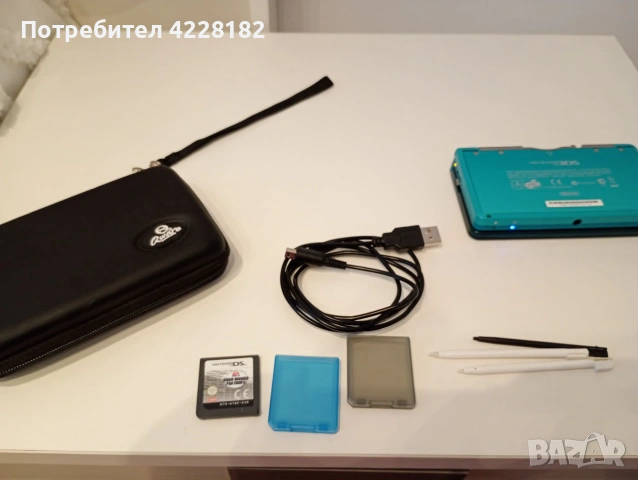 Nintendo 3DS Aqua Blue original 2011, снимка 4 - Nintendo конзоли - 55092879
