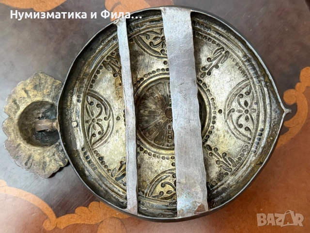 Сребърна единична възрожденска пафта, снимка 5 - Антикварни и старинни предмети - 54616081