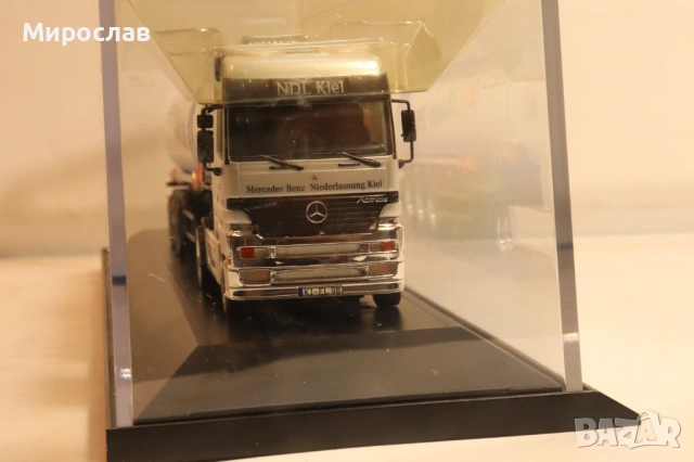 HERPA H0 1/87 MERCEDES ACTROS ЦИСТЕРНА КАМИОН МОДЕЛ, снимка 6 - Колекции - 54030519
