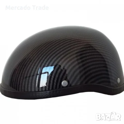 Каска за мотор Mercado Trade, Tип канче, Ретро стил, Карбон