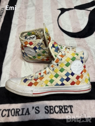  🏳️‍🌈кецове Converse Chuck Taylor Qs Hі, многоцветни, много рядко срещани!🏳️‍🌈