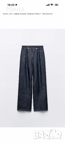 Ленен панталон Zara, снимка 6 - Панталони - 54391781