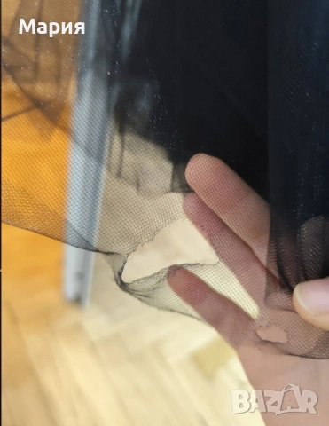 Черна бална рокля с тюл – елегантен модел, снимка 3 - Рокли - 54302450