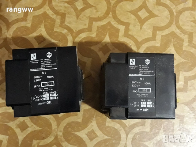 А1- 500 V; 100 A;  It 6-7,5А; 9,5-12,5; 19-24А; Im=14It , снимка 3 - Резервни части за машини - 50290903