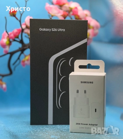 НОВ!!! Samsung Galaxy S26 Ultra, Dual SIM, 12GB RAM, 512GB, 5G, Black + подарък оригинален адаптер , снимка 2 - Samsung - 54587841