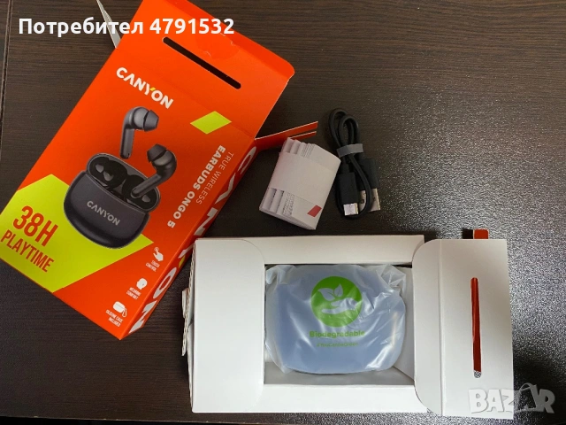 Безжични слушалки CANYON + кейс (чисто нови), снимка 2 - Bluetooth слушалки - 54139020