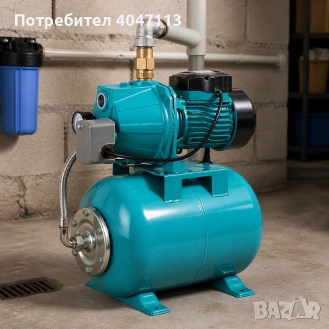 Хидрофорна система с помпа 750W и разширителен съд 50L 
