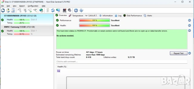 Хард диск Seagate IronWolf NAS 3.5 10TB, снимка 2 - Твърди дискове - 54256093