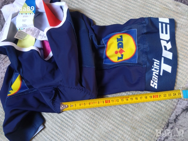 Вело клин с презрамки Santini Lidl Trek Women Light Summer Bib Shorts , снимка 8 - Спортни екипи - 55153621