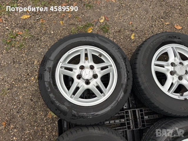 4бр.Алуминиеви джанти 15цола 5x114.3+ГУМИ за Honda Cr-V,Civic,HR-v,Fr-v, снимка 7 - Гуми и джанти - 55281597
