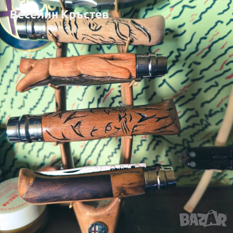 Сгъваем нож Opinel No.8 No. 9 Carbone Inox опинел Mod, снимка 3 - Ножове - 54707729